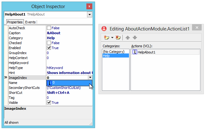 New standard actions being set up